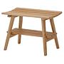 Massive Garderobenbank Eiche Breite: 60 cm 0