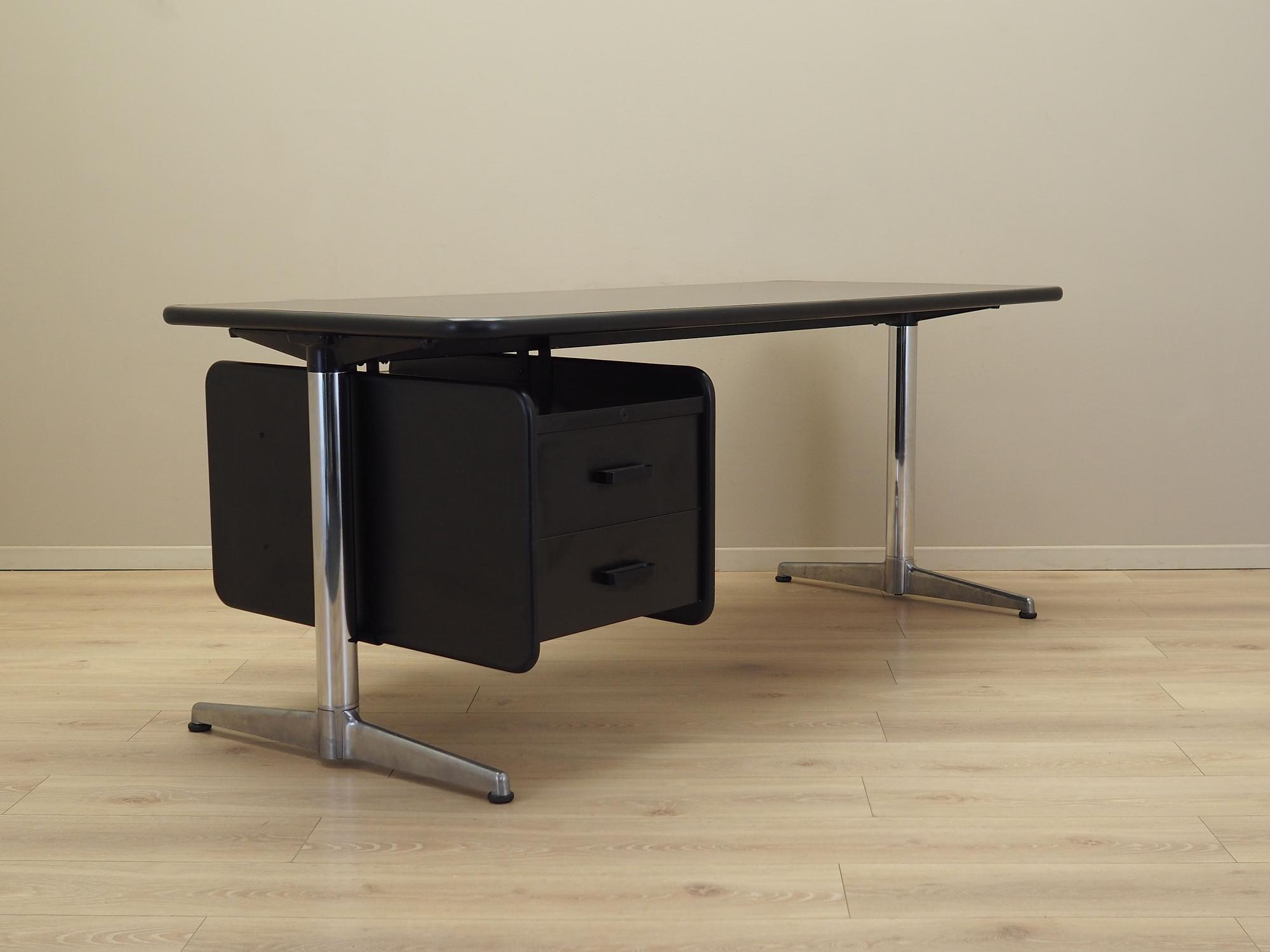 Schreibtisch Metall Laminat 1970er Jahre 9