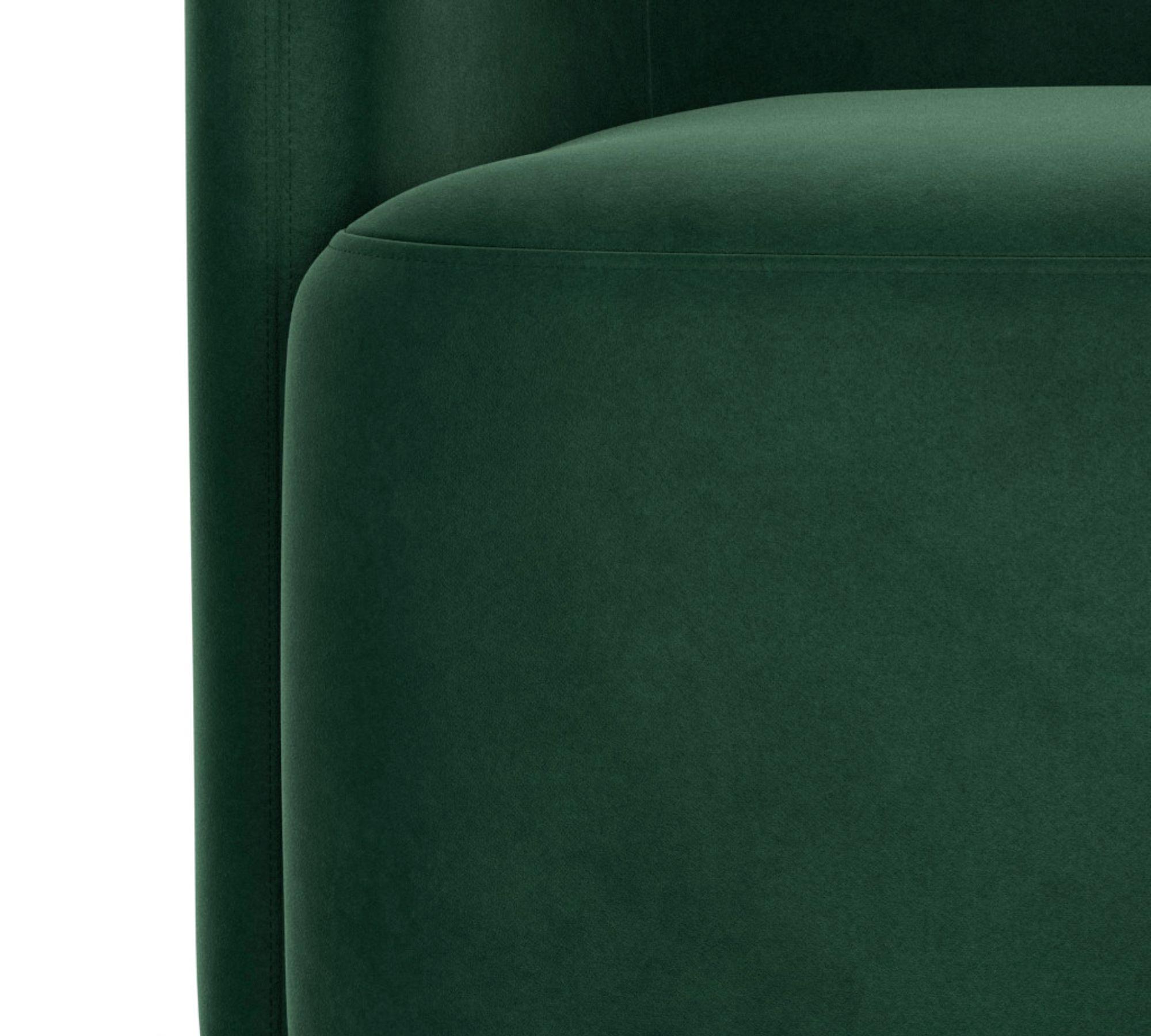 Blair Dreh-Sessel Velour Lux Dark Green 2