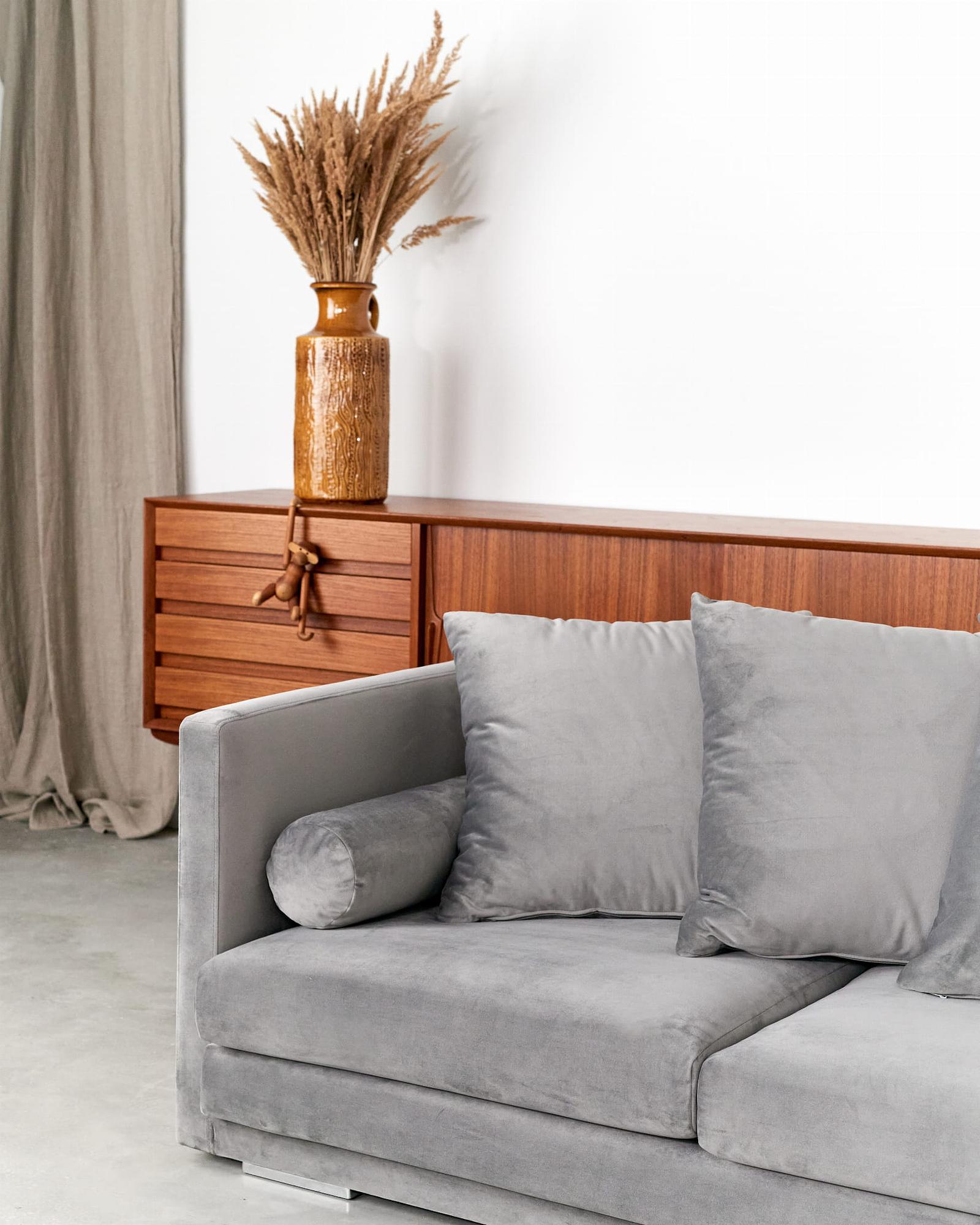 Malmo Sofa 3-Sitzer Grau 3