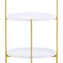 Trosa Two Tier Weiß und Gold Beistelltisch
 2