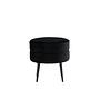 Pot Pouf Samt Schwarz Ø40cm 3