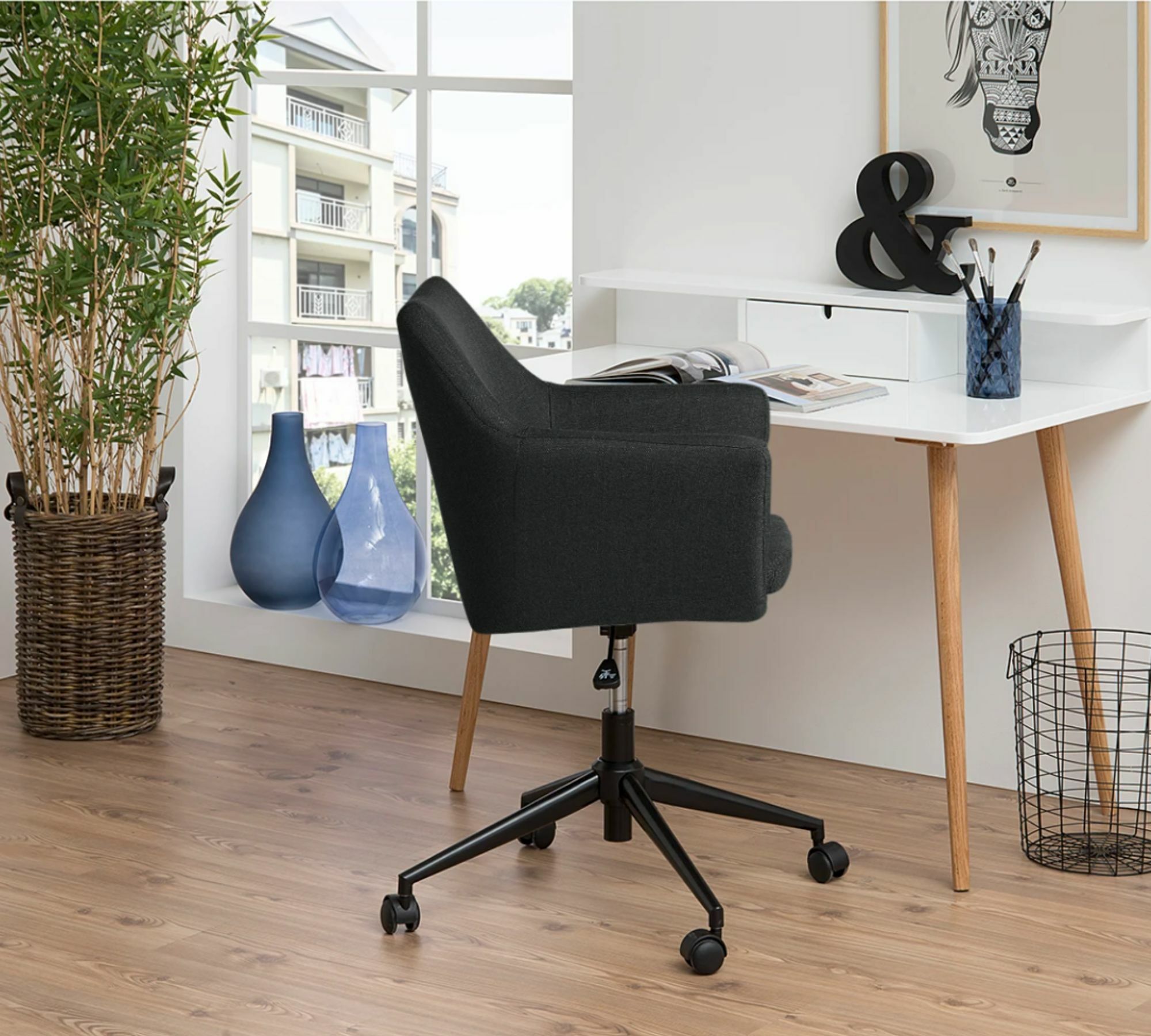 Bürodrehstuhl Webstoff Anthrazit 6