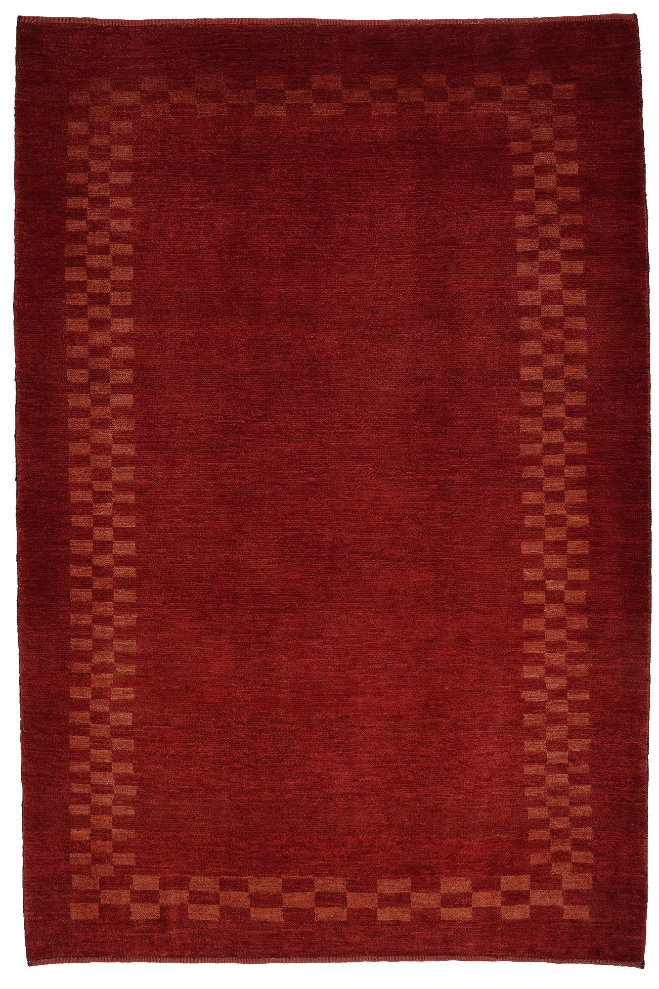 Rizbaf Gabbeh Tappeto Lana Rosso 0