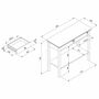 Konsolentisch Holz Foliert Anthrazit 9