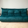 Togo Sofa 3-Sitzer Samt Petrol 1