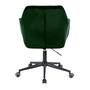 Bürostuhl Drehbar Samt Grün Schwarz 3