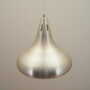 Lampada a sospensione metallo grigio anni '70 2