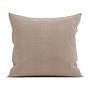 Franela II Kissenbezug Baumwolle Flanell Taupe 50 x 50 cm 0