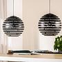 Pendant lamp Metal Black 0