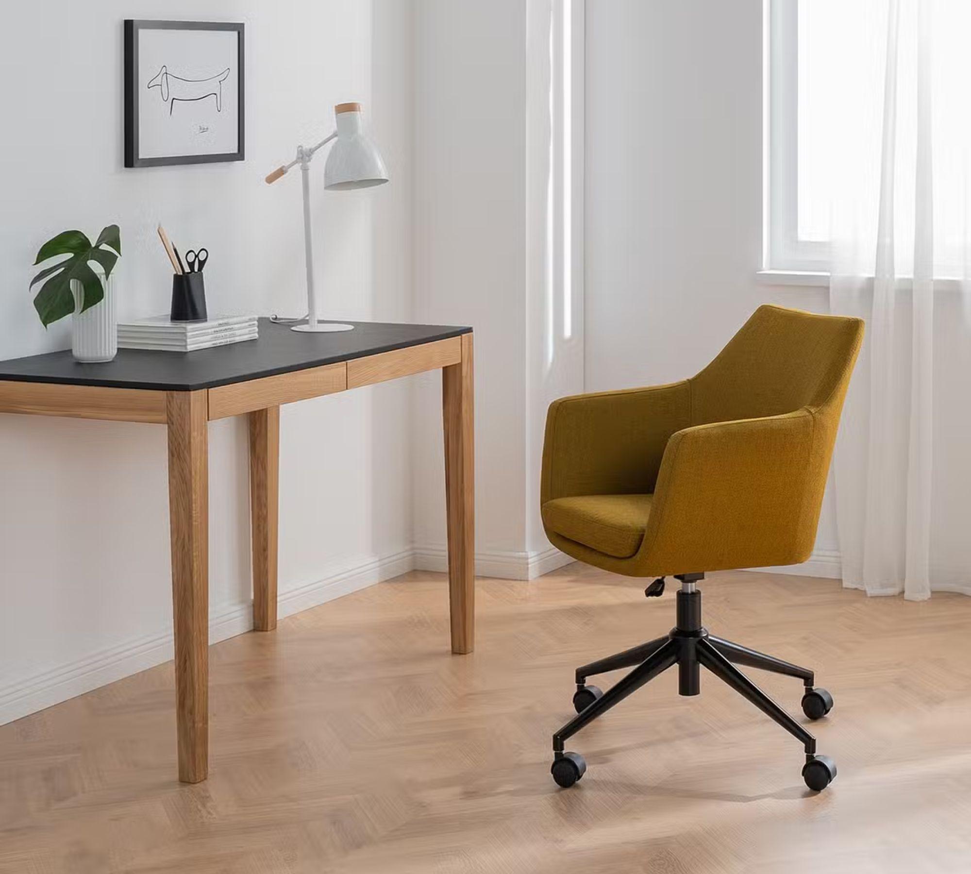 Bürostuhl Drehbar Stoff Gelb 1