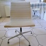 4x Aluminium Chair EA 101 Leder Weiß 0