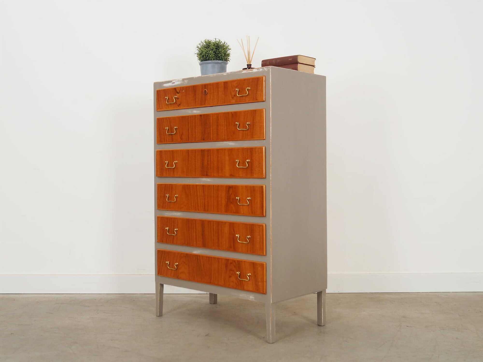 Vintage chest of drawers walnut brown 1960s 2
