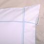 Bedding Cotton White Light Blue 155x220cm Pillow 80x80cm 4