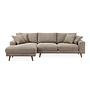 Ecksofa Harper 3-Sitzer Links Hellbraun 4