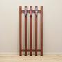 Teak wall coat rack 1970s 1