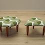 2-piece stool set brown green 1990s 2