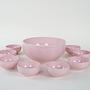 Ceramic bowl set Pink 1990s 2
