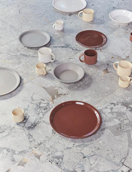 2x Yuka Plate Stone Grey 1