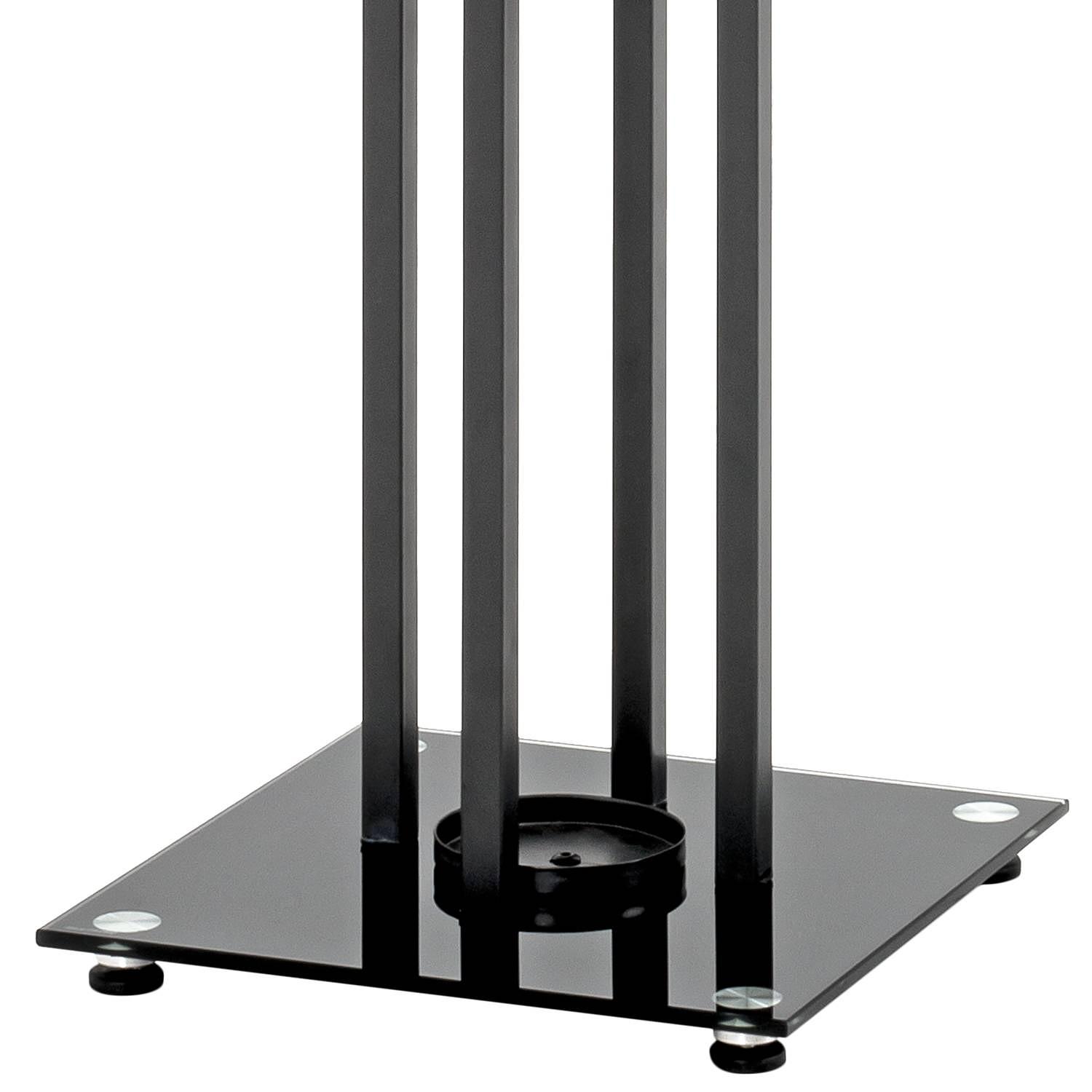 Garderobenständer Paskenta Stahl Glas Schwarz 2