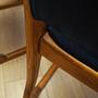4x Dining chair Beech wood 1950s 8