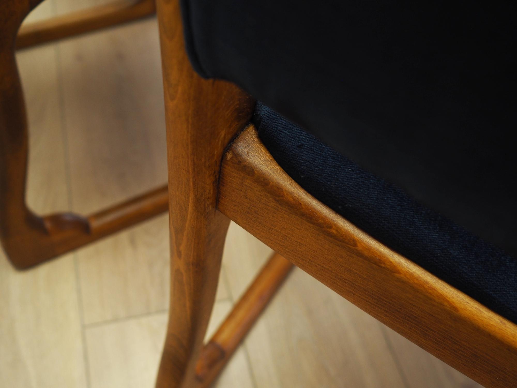 4x Dining chair Beech wood 1950s 8