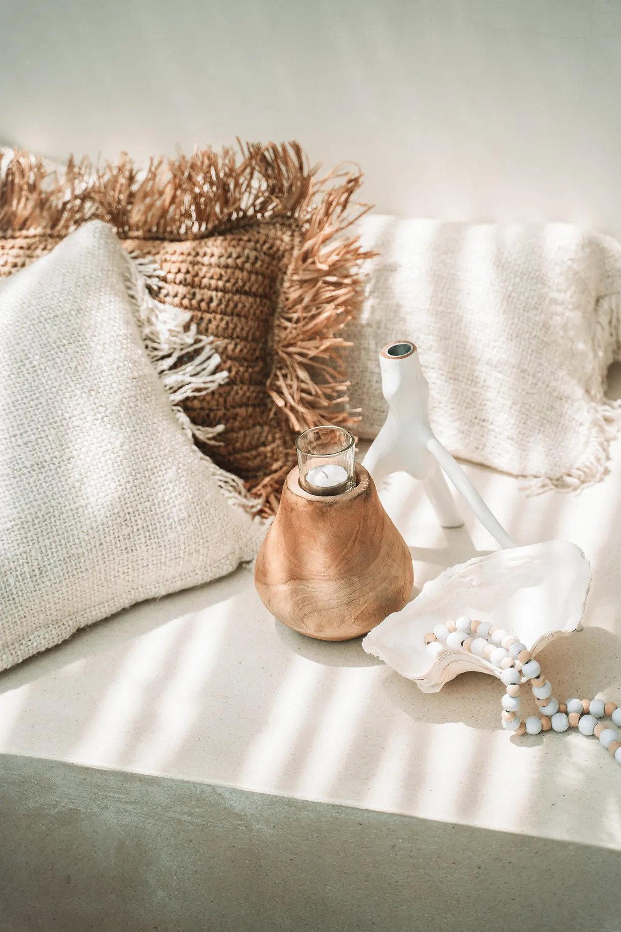 Triple Twig Candle Holder White 5