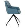 ELVERUM Dining chair Velvet Blue 6