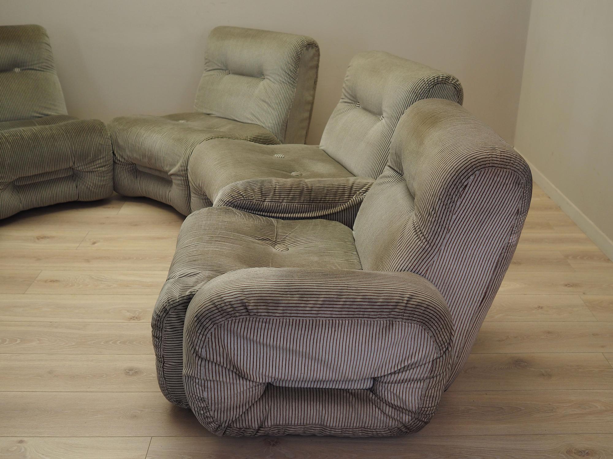Modulares Sofa Grau 1960er Jahre 6
