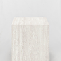 Cube Coffee Table Travertine Cream 1
