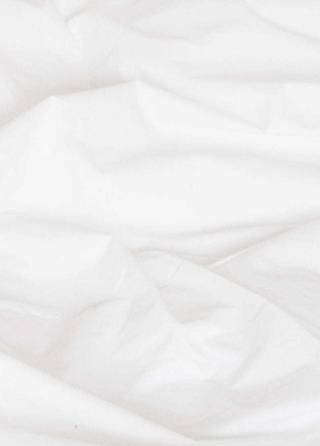 Bettwäsche Baumwollperkal Weiß 200 x 220 cm 3