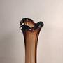 Vintage Vase Glas Braun 2