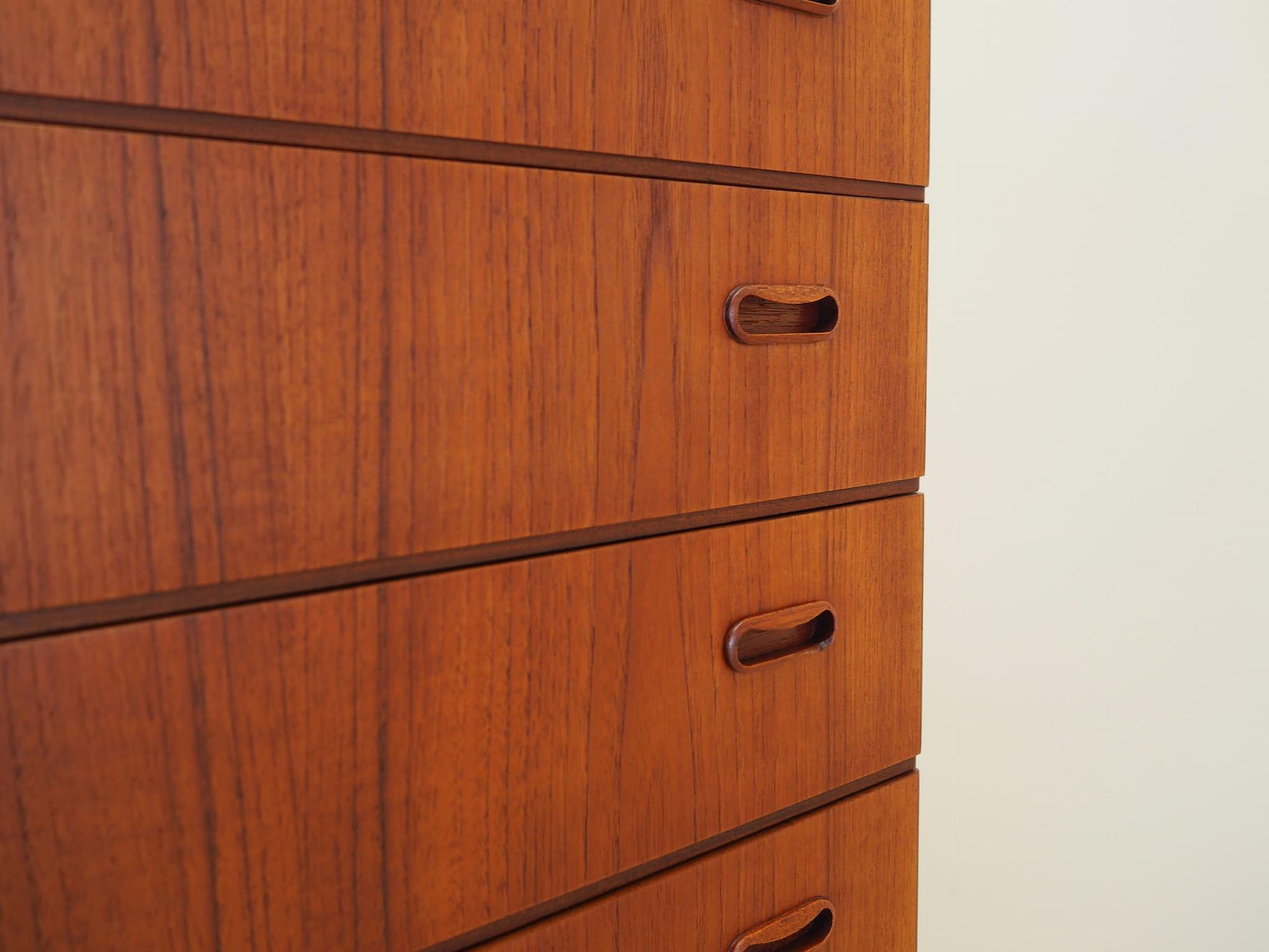 Chest of drawers Teak Brown 1970s 13