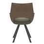 2x Armchair KISEL Dark Brown 3