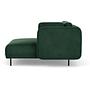 Ellis Récamiere abnehmbare Armlehne Velour Lux Dark Green 3