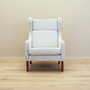 Vintage Sessel Textil Holz Grau 1960er Jahre 1