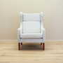 Vintage armchair textile wood grey 1960s 1