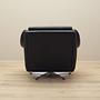 Swivel armchair Leather Black 1960s 6