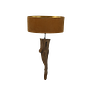 Wandlampe Teakholz Braun 0