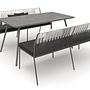 Urban Dining Set Aluminium String-Flex Anthrazit 0