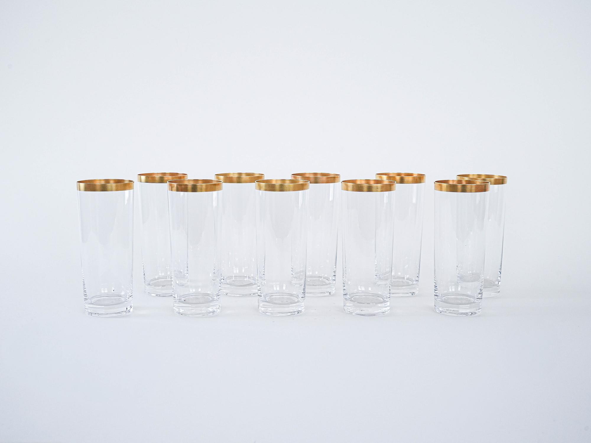 Kristallgläser-Set Transparent 1970er Jahre 2