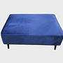 Hocker Samt Blau 0