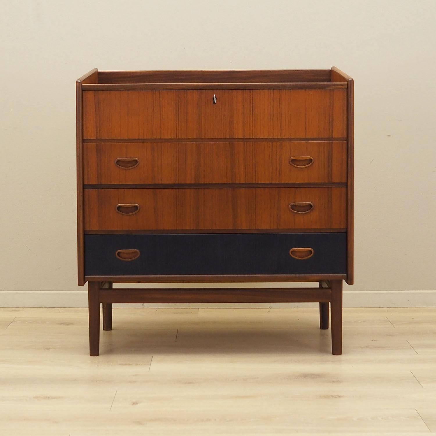 Chest of drawers Teak wood 1970s 1