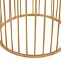 2x Avantis Runder Nest Beistelltisch Eisen Gold 4