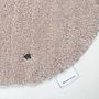 Cozy Bath Uni Badvorleger Beige Ø 60cm 4