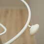 Vintage coat rack metal white 1970s 9