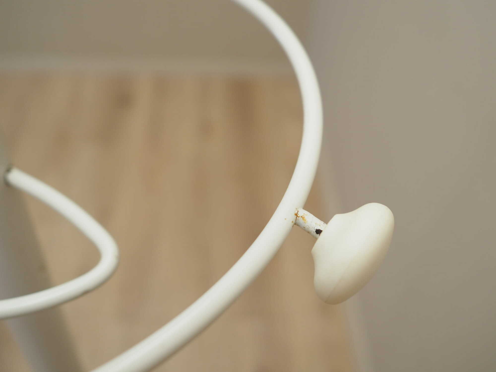 Vintage coat rack metal white 1970s 9