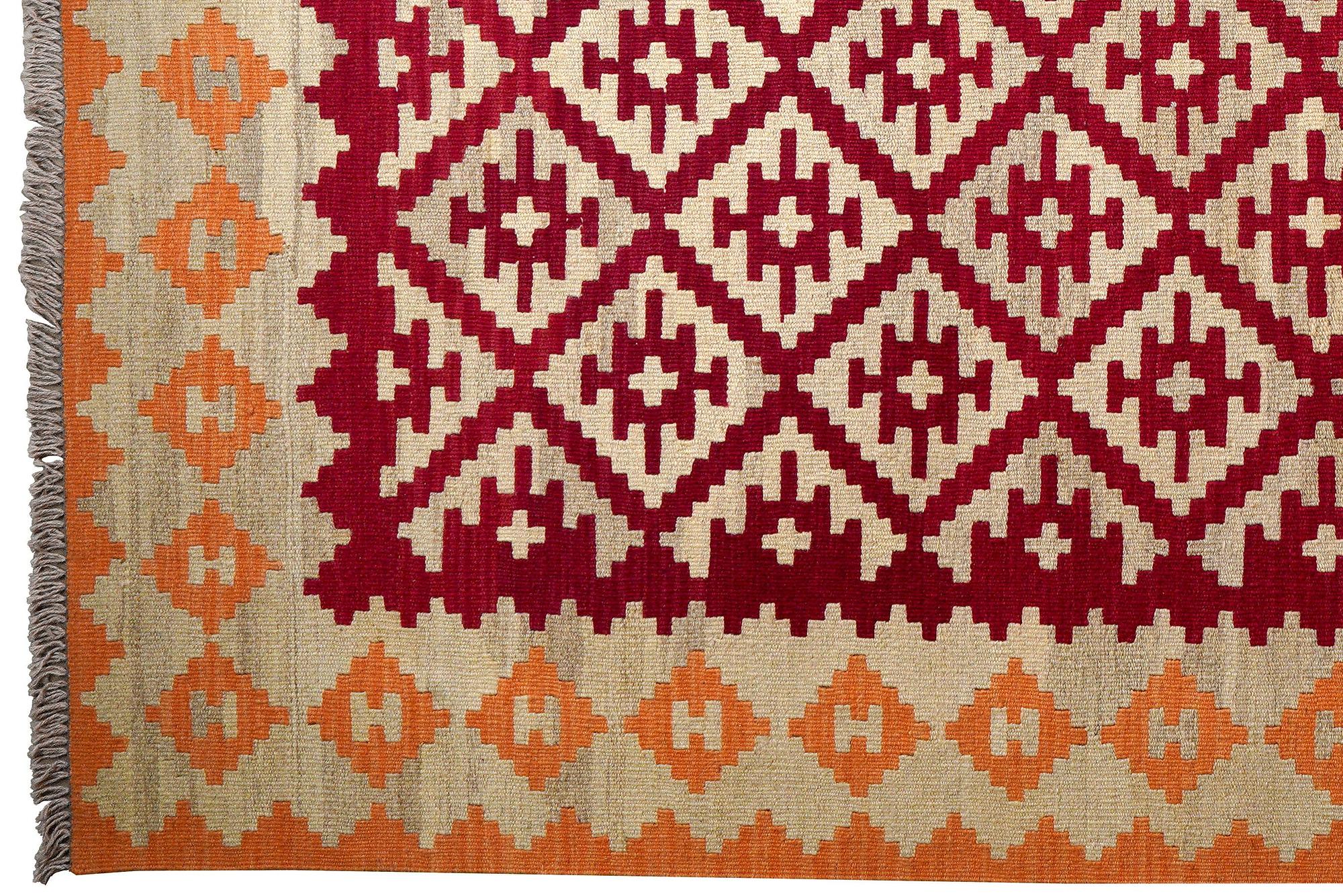 Kilim Gashgai Teppich Rot 1