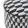 Marlo Große Geometrisch Bedruckte Keramik Schmuckdose 5