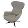 Reno armchair swiveling Naples fabric 2250 silver grey 6